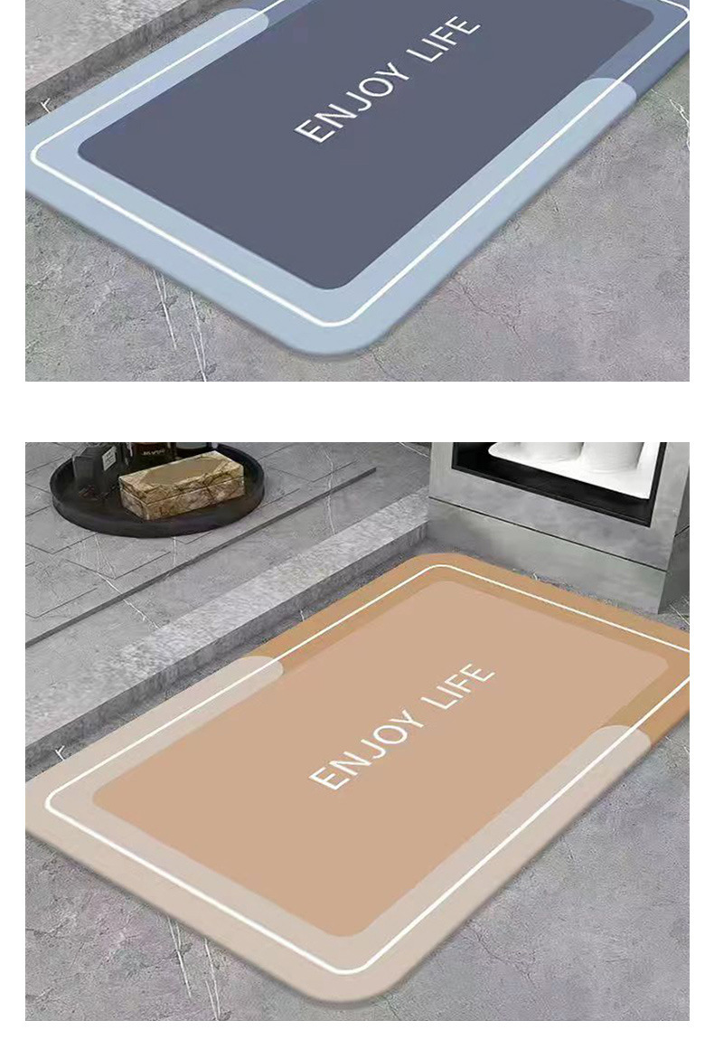 软硅藻泥吸水垫浴室地垫秋冬卫生间门口防滑速干脚垫门垫厕所地毯详情16