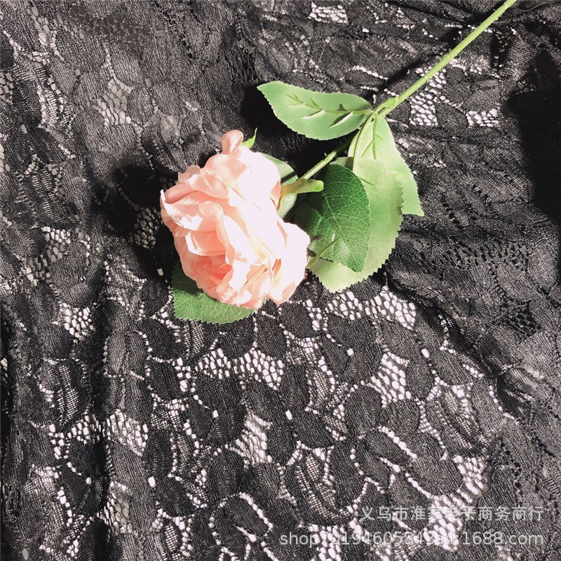 Factory direct sales of brocade lace fabric, purple gold flower elastic fabric, clothing, lace, window screen, dresses, underwear pic 11