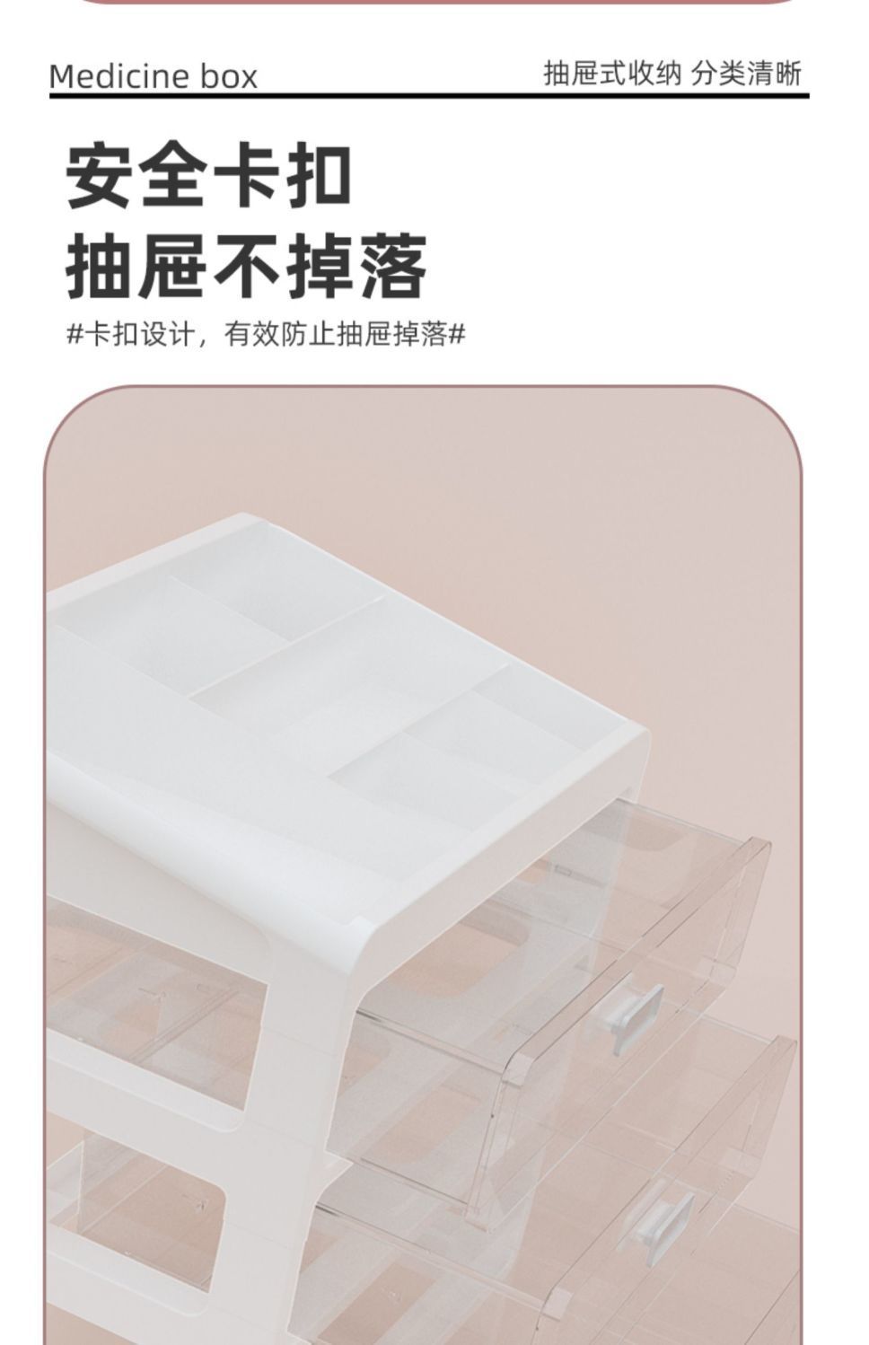 Large-sized medicine box, family-sized large-capacity medicine box, household medicine storage box, multi-layer extra-large classified medicine box pic 8