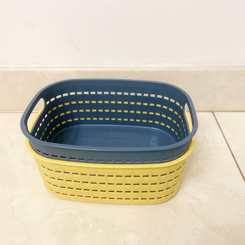 Plastic storage baskets, sundries storage frames, desktop snack storage boxes, rectangular storage baskets, wardrobe organizing baskets, floor stalls, floor stalls pic 9