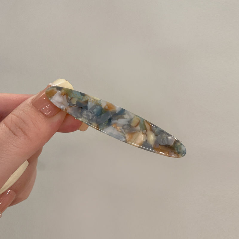 Korean atmosphere acetate crushed hair clips, side clips, simple one-line clips, duckbill clips, high-end autumn and winter bangs clips for women pic 20