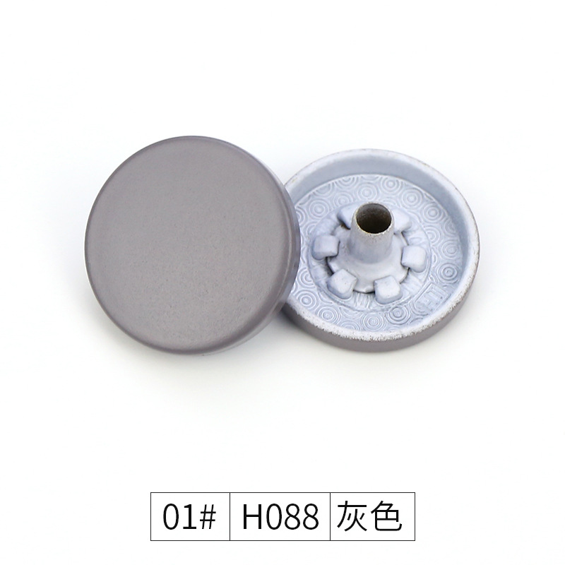 Wholesale of four-piece buckles, metal concealed buckles, colored spray-painted buttons, flat snap buttons, and small chanel-style coat buttons in stock from the manufacturer pic 37