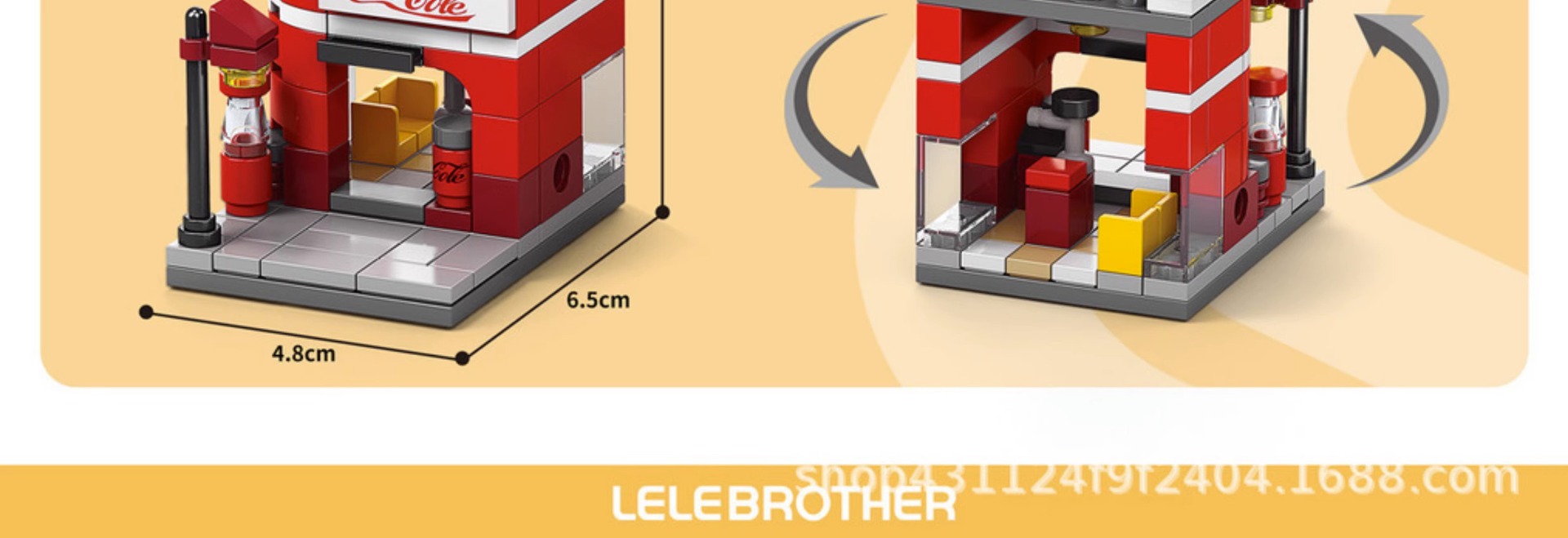 儿童小颗粒街景积木城市建筑模型兼容乐高益智拼装男女孩玩具批发详情5
