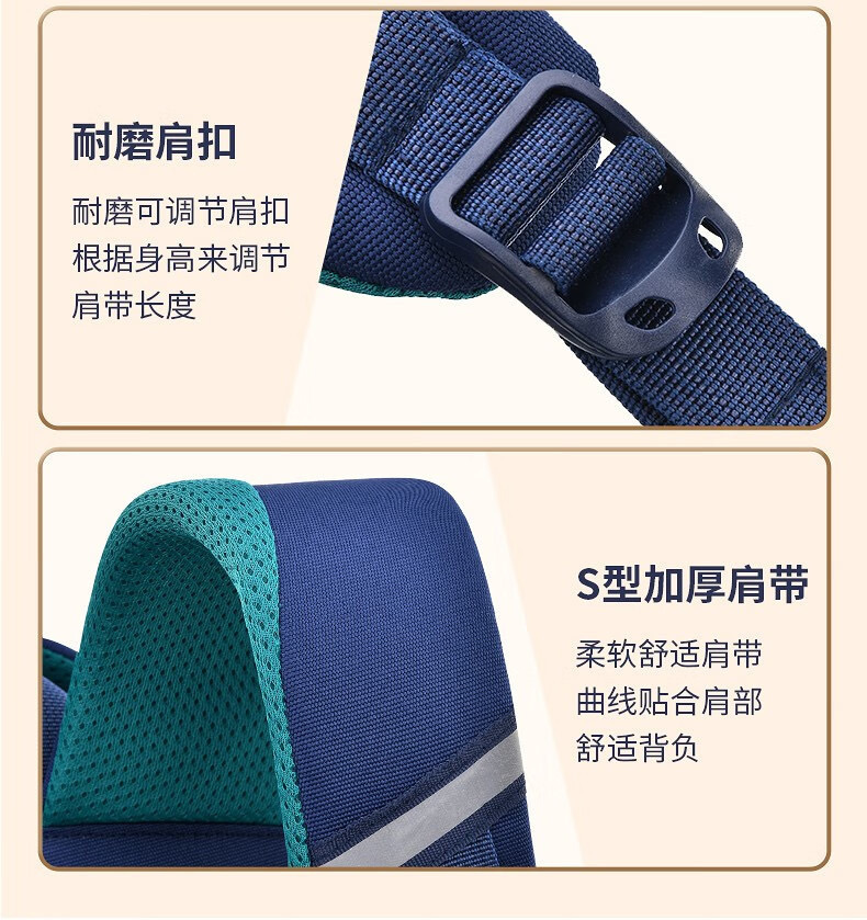 2023新款小学生书包护脊减负一二三到六年级儿童书包防水双肩背包详情17