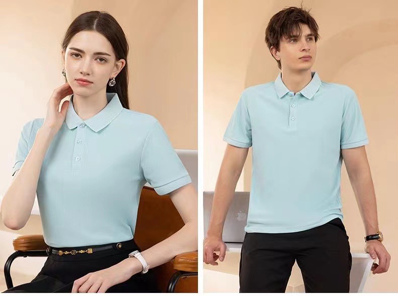 Solid-color POLO shirts, custom-printed work clothes, lapel short-sleeved T-shirts, group uniforms, work clothes, company uniforms, embroidery pic 24