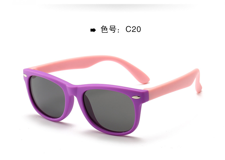 Nuevos niños gafas de sol polarizadas moda niños niñas personalidad cartoon rice booking baby shores wholesale pic 40