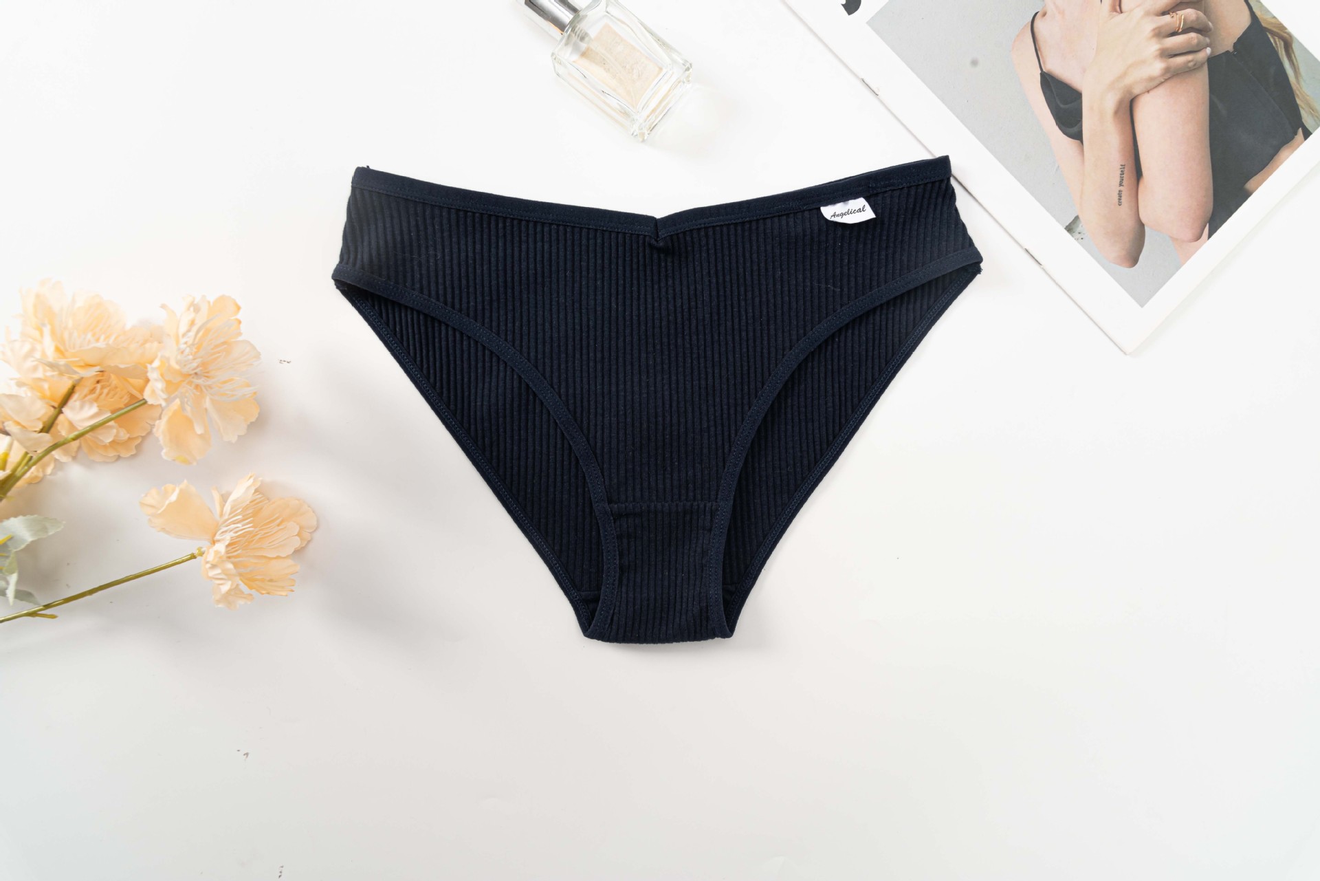 跨境欧美女士内裤中腰透气提臀女内裤高弹舒适女士三角裤批发直供详情15