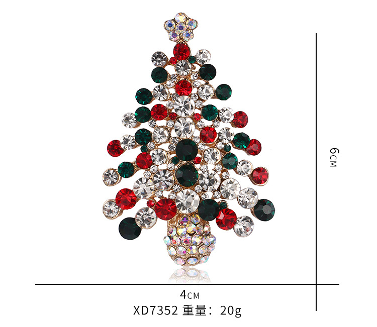 新款圣诞老人圣诞树胸针 复古合金衣服鞋帽配饰胸花 饰品别针详情19