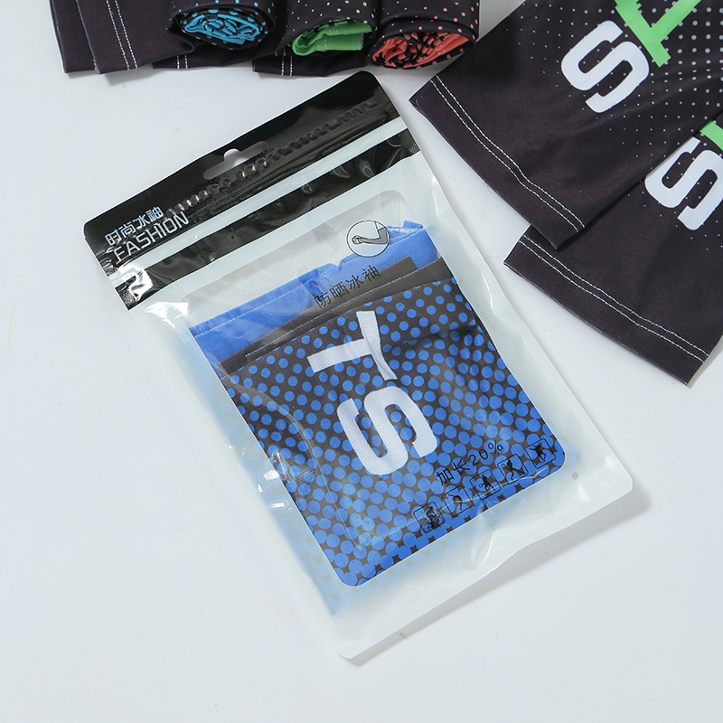 跨境冰夏季防晒男袖套防紫外线护臂套袖冰丝夏天袖子手套薄款骑行登山护膝护肘运动详情4