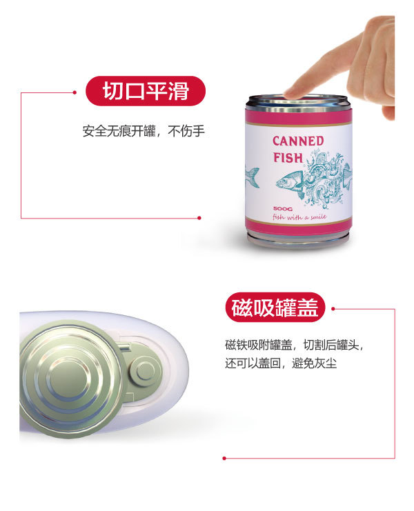 Cross-border TV shopping electric can opener, bottle opener, kitchen electric small tools can opener pic 7