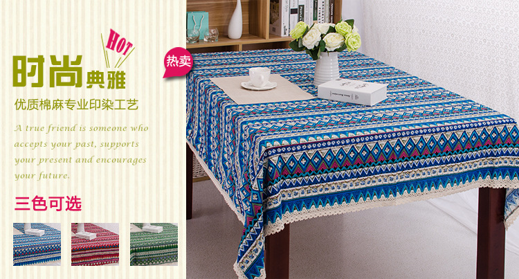 American country-style handcrafted crochet tassel tablecloth with geometric rhombus-shaped hollowed-out decorative fabric as a shooting prop pic 25