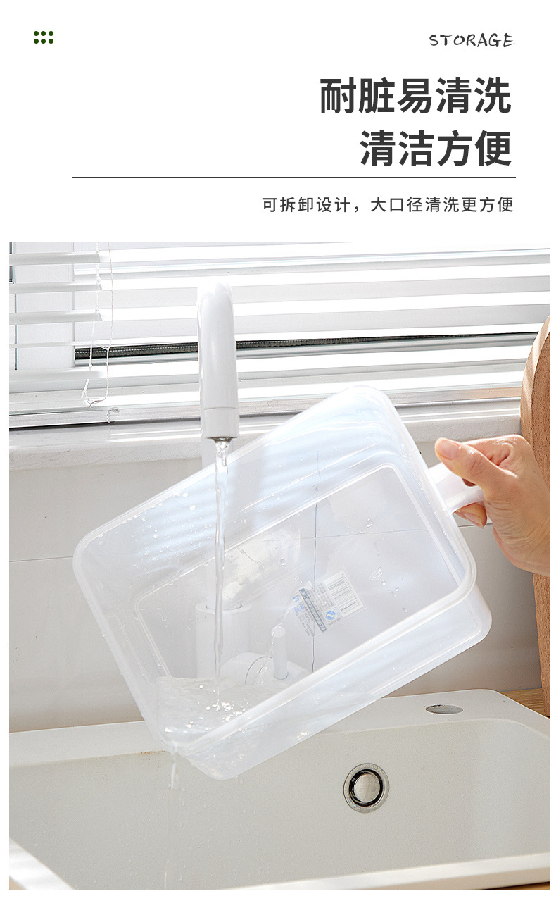 Refrigerator preservation box, kitchen food, vegetable and fruit storage wonder, compartmentalized student tableware bento box pic 12