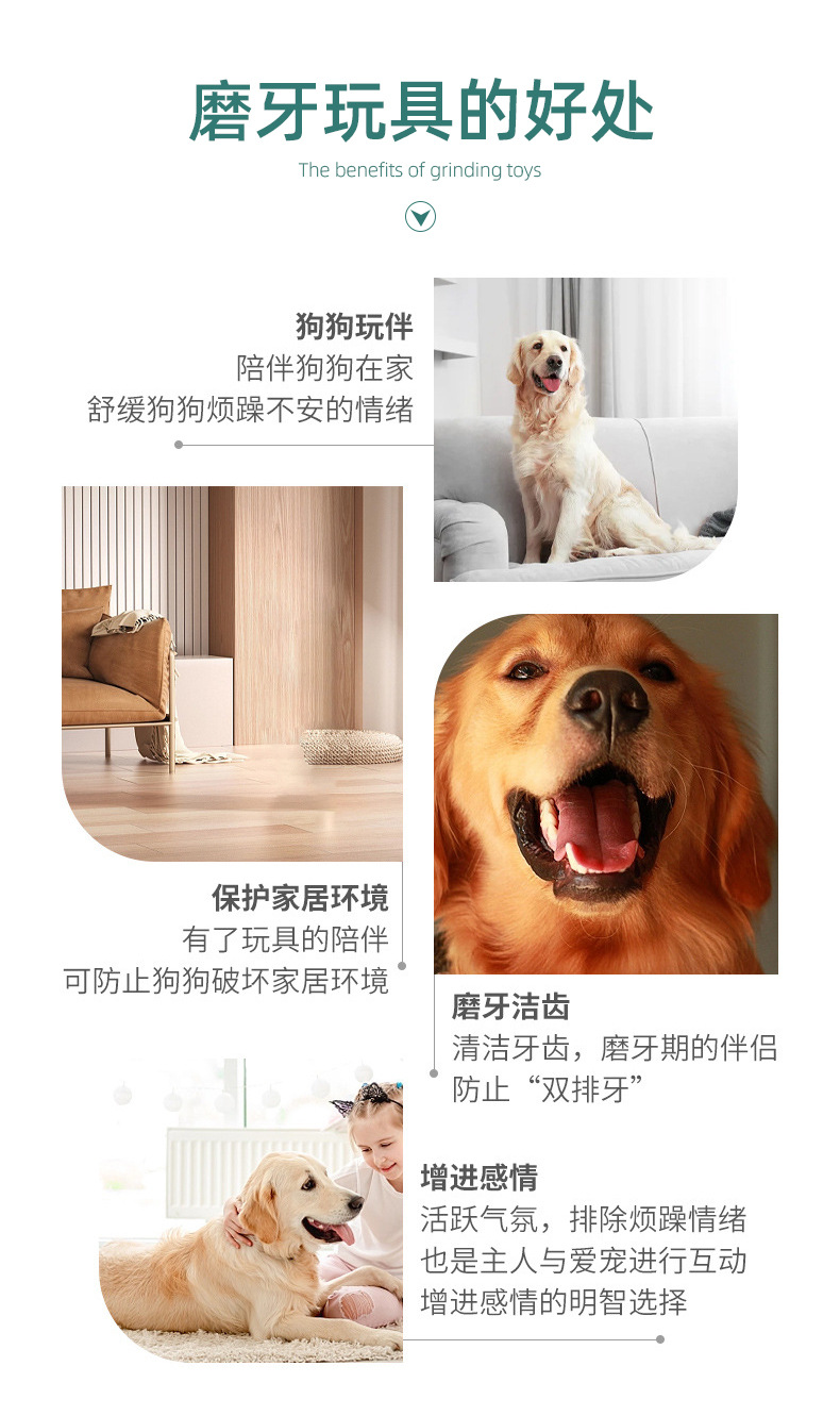 热卖卡通奶嘴狗狗磨牙棒TPR宠物玩具洁齿耐咬互动解闷训练狗神器详情17