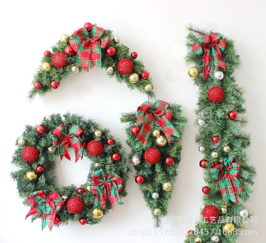 Desheng Cross-border E-commerce Factory supplies Christmas scene decorative hanging ornaments, garlands, PVC pine needles and decorative rattan strips pic 20