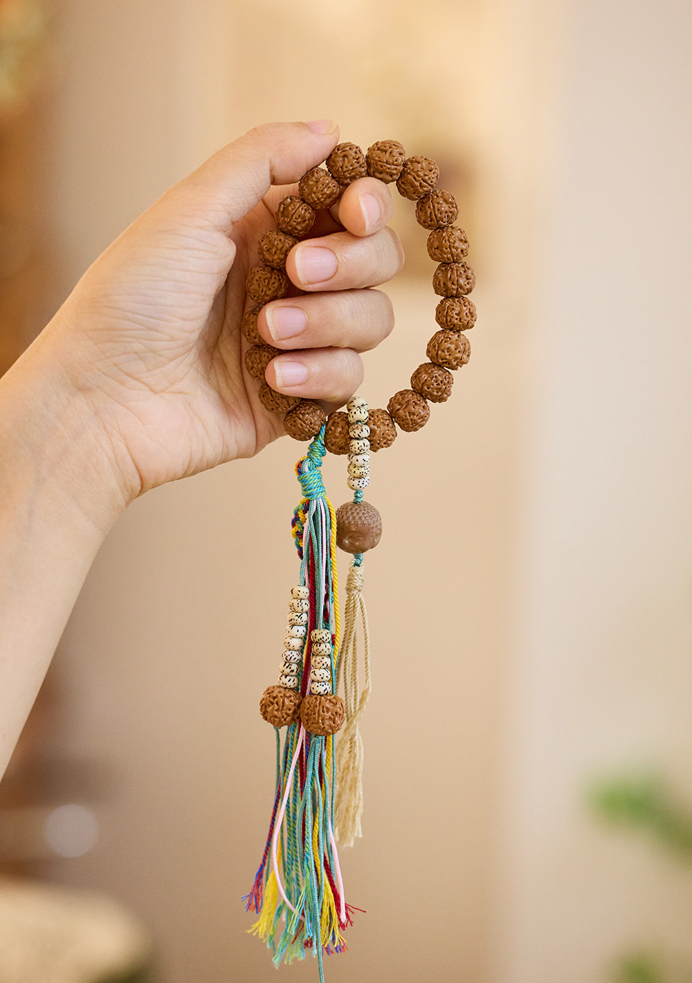 National trend cultural and creative, natural diamond Bodhi seed bracelet, Du Mu retro tassel hand-held pendant, collectible and wholesale pic 16