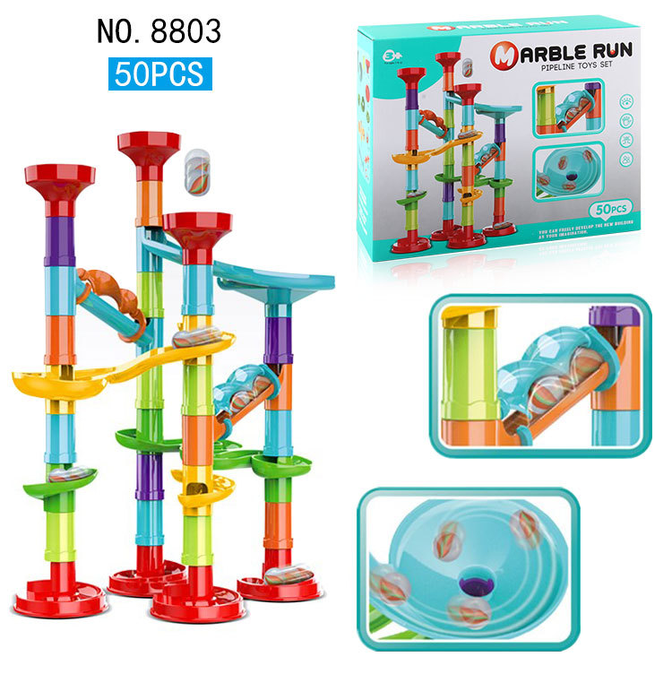 Nuevo juguete de puzzle bebé catapular mutante slide bloque de construcción ensamblado bloques de construcción tridimensional laberinto de tuberías juego de enseñanza temprana pic 11