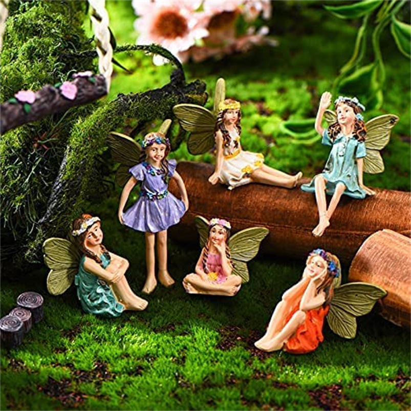 Flower fairy resin ornaments pic 1