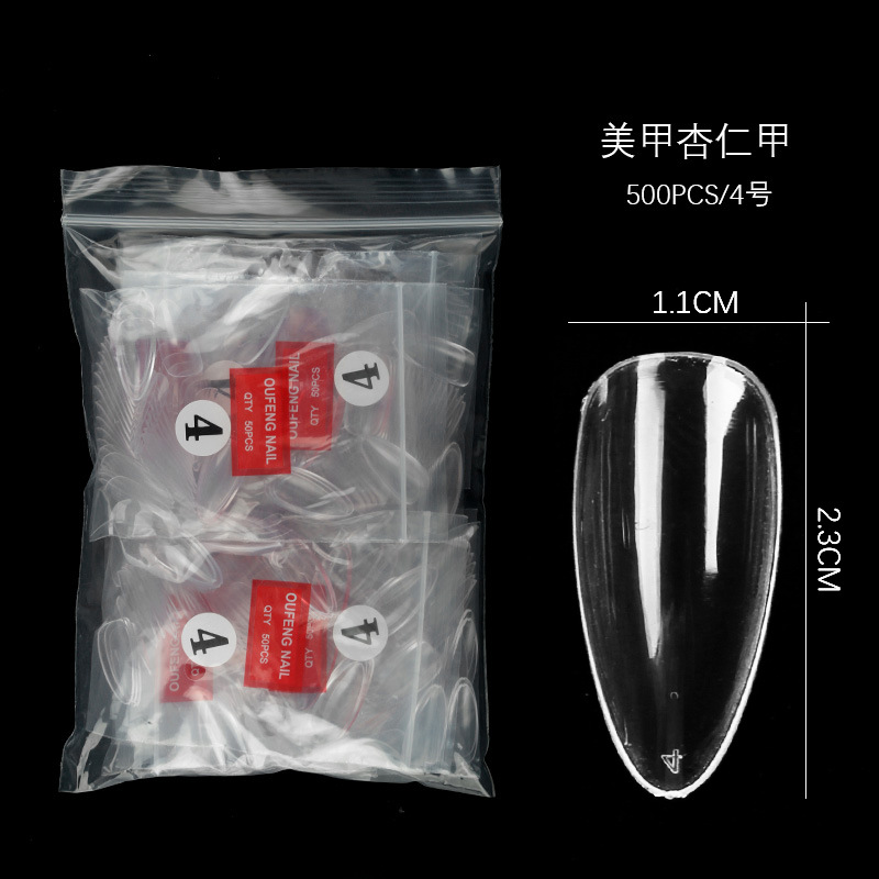 Nail art pattern making styles: Almond nail art single number nail pieces available in sizes 3#, 4#, 5#, and 6#. 500 pieces of almond pattern making are available pic 8