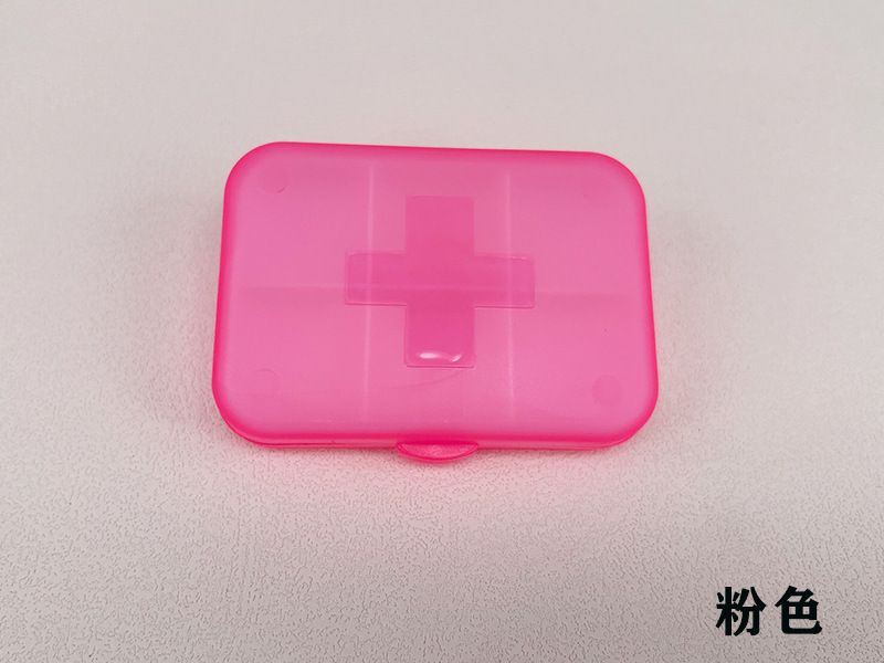 Mini medicine box, portable frosted cross medicine box pic 2