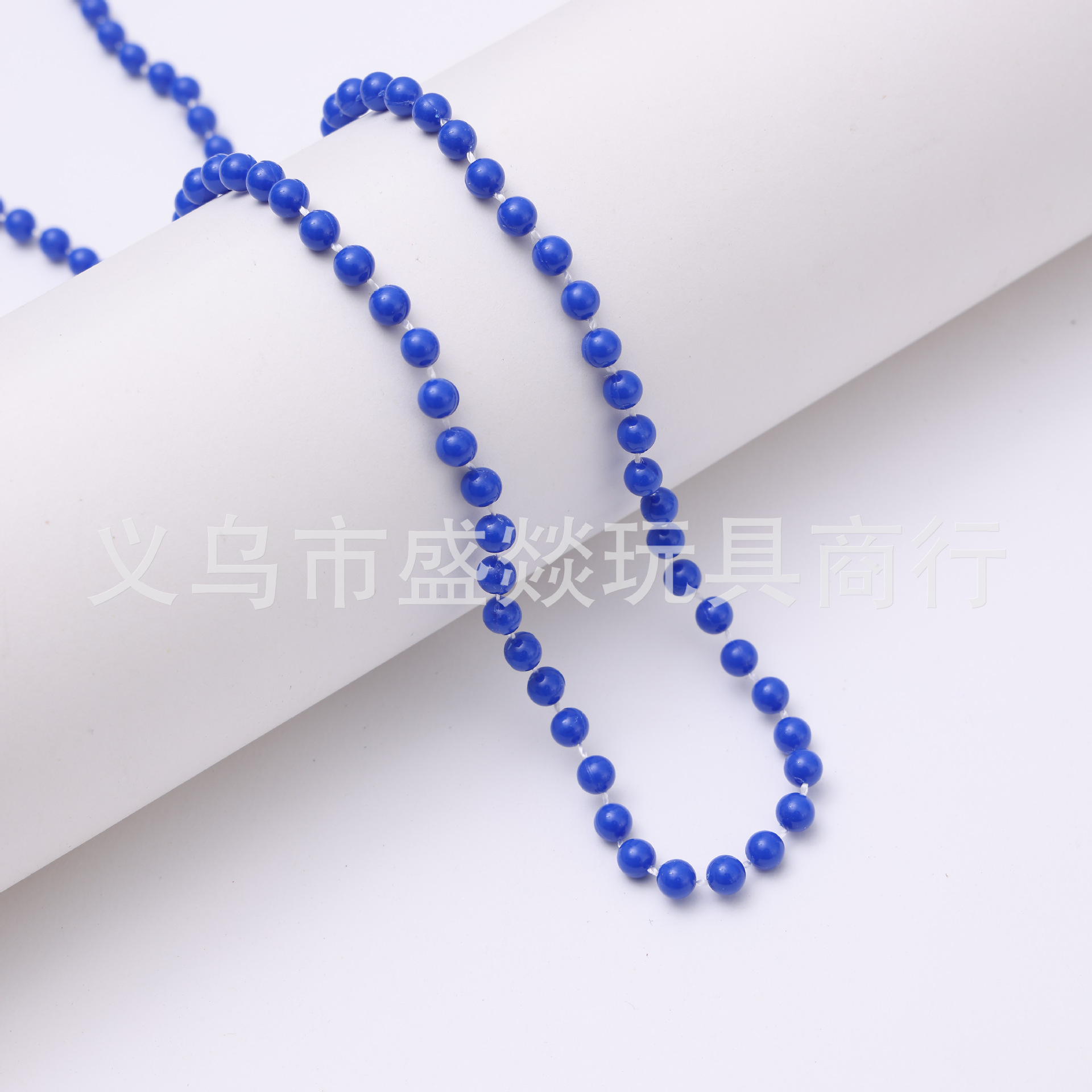 跨境亚马逊实色彩色项链美国独立日狂欢节派对连珠线珠链道具详情4