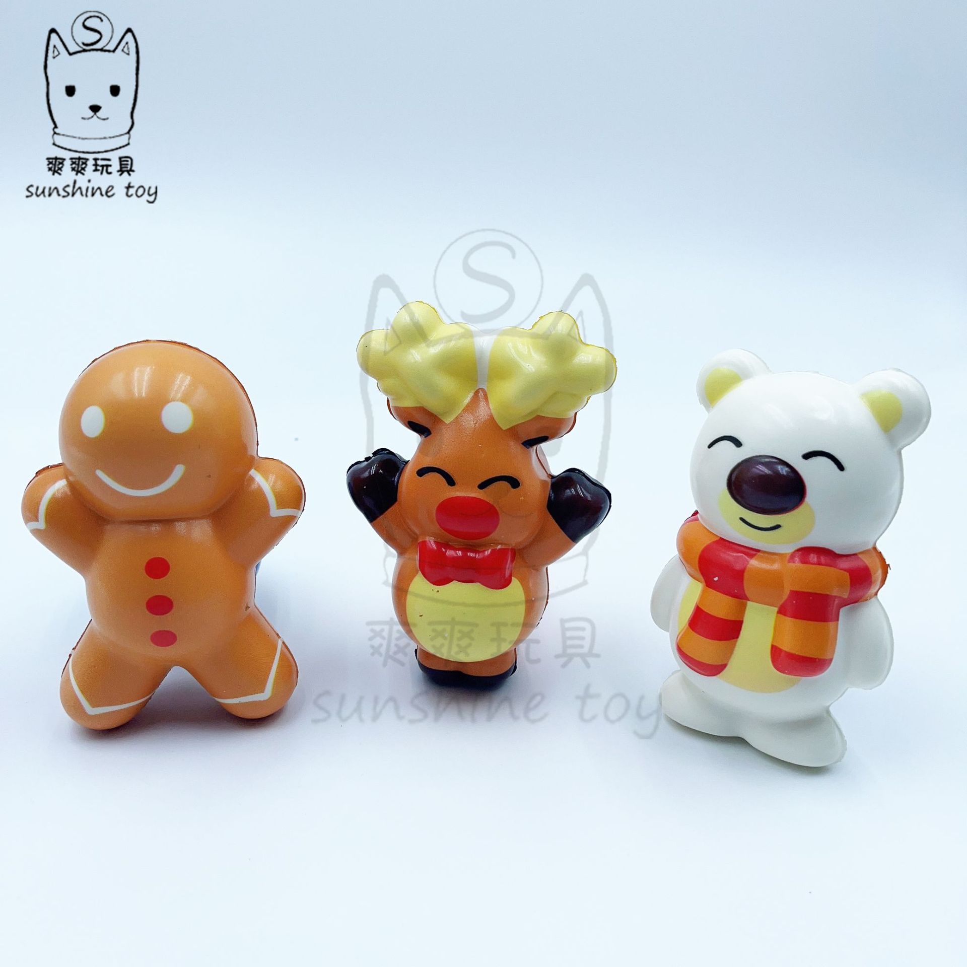 Cross-border bestseller Santa Claus pu slow rebound Doll Christmas holiday doll Foam ball pic 2
