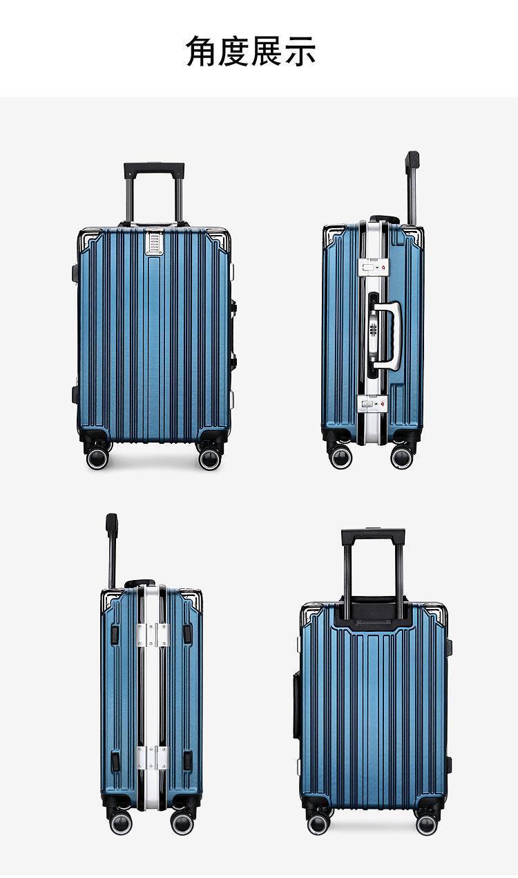 Male suitcases: Large capacity, sturdy and durable, thickened female student suitcase, silent travel suitcase, leather suitcase, password suitcase pic 21