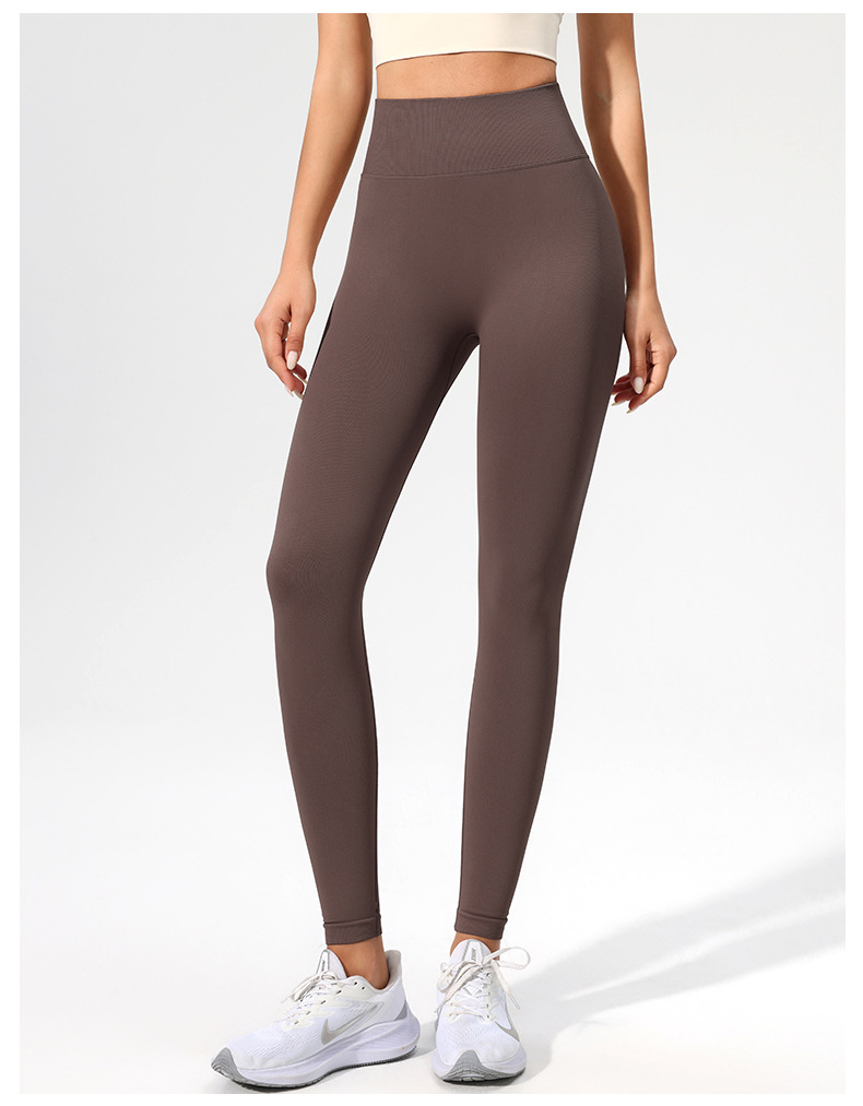 Ruxi European and American fitness pants, no embarrassing lines, nude feel sports tight pants, high-waisted peach lifting buttocks lulu yoga pants for women pic 40