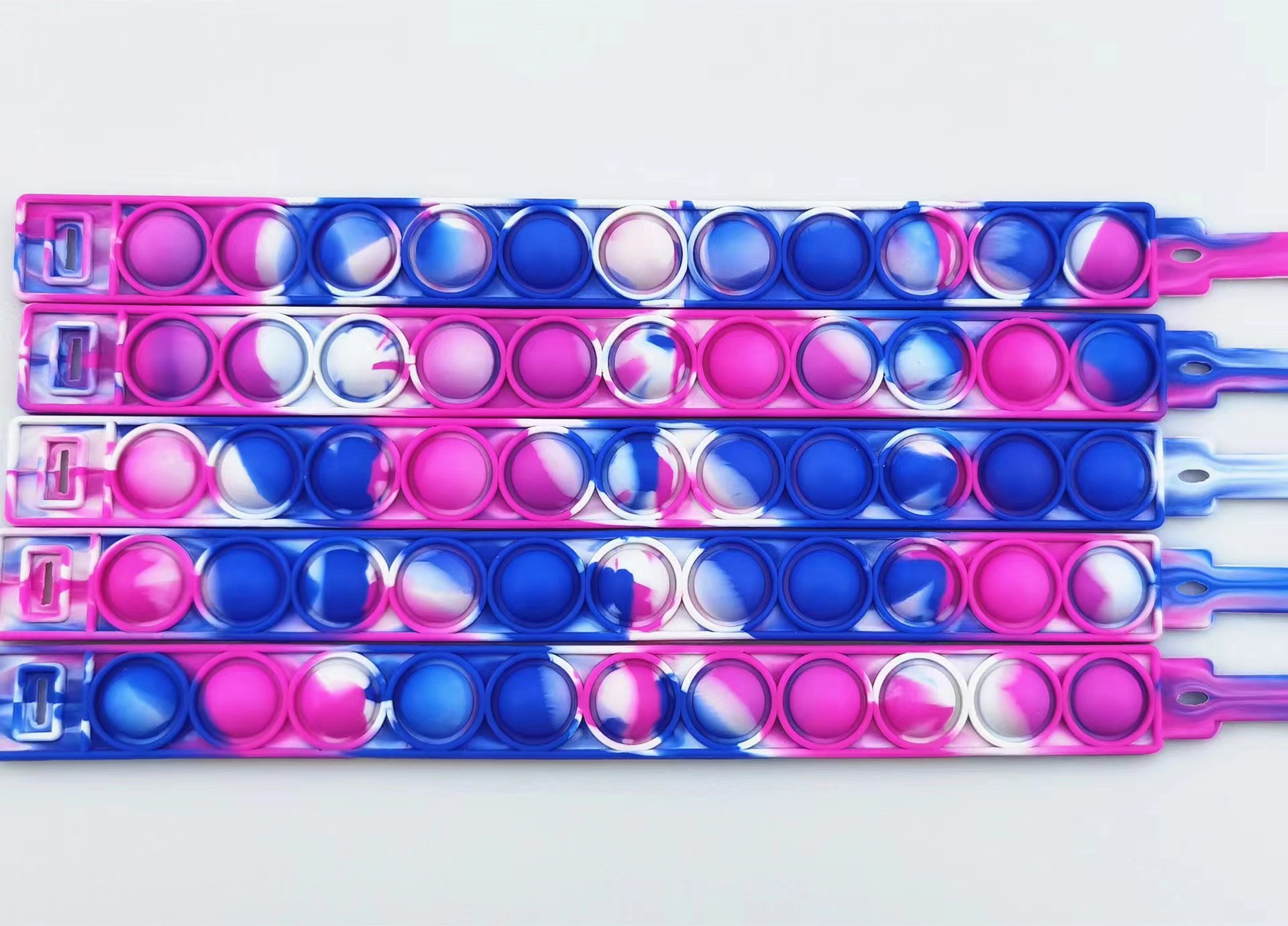 In-stock rat killer Pioneer Wristband, Rainbow Wristband, silicone, stress-relieving bubble, intelligence, stress-relieving, finger press music Band watch pic 12