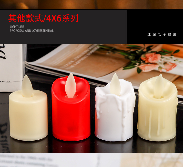 CR2032 Weeping Swing led candle Lamp for Christmas Decoration Home Electronic Tea Wax pic 2