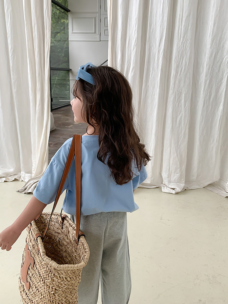 艾摩贝贝2023夏新款童装男女童宝宝可爱T恤儿童数码印花卡通短袖详情35