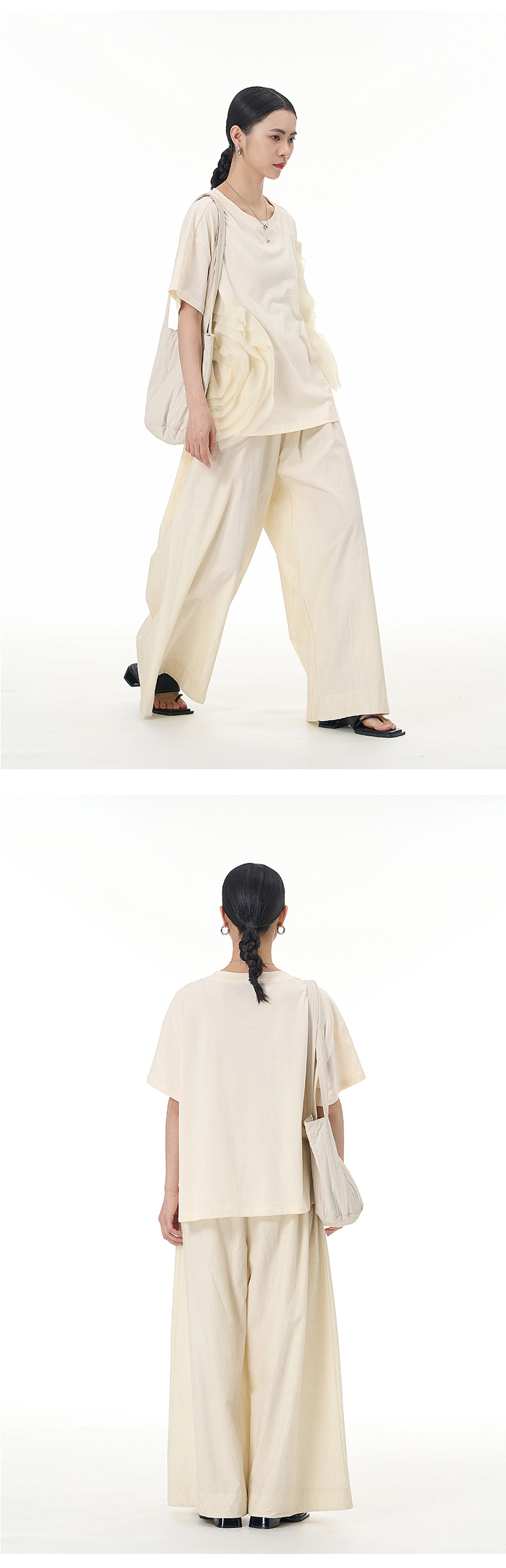 大码女装2025夏新宽松纱网拼接纯棉短袖T恤气质韩版显瘦上衣68852详情21