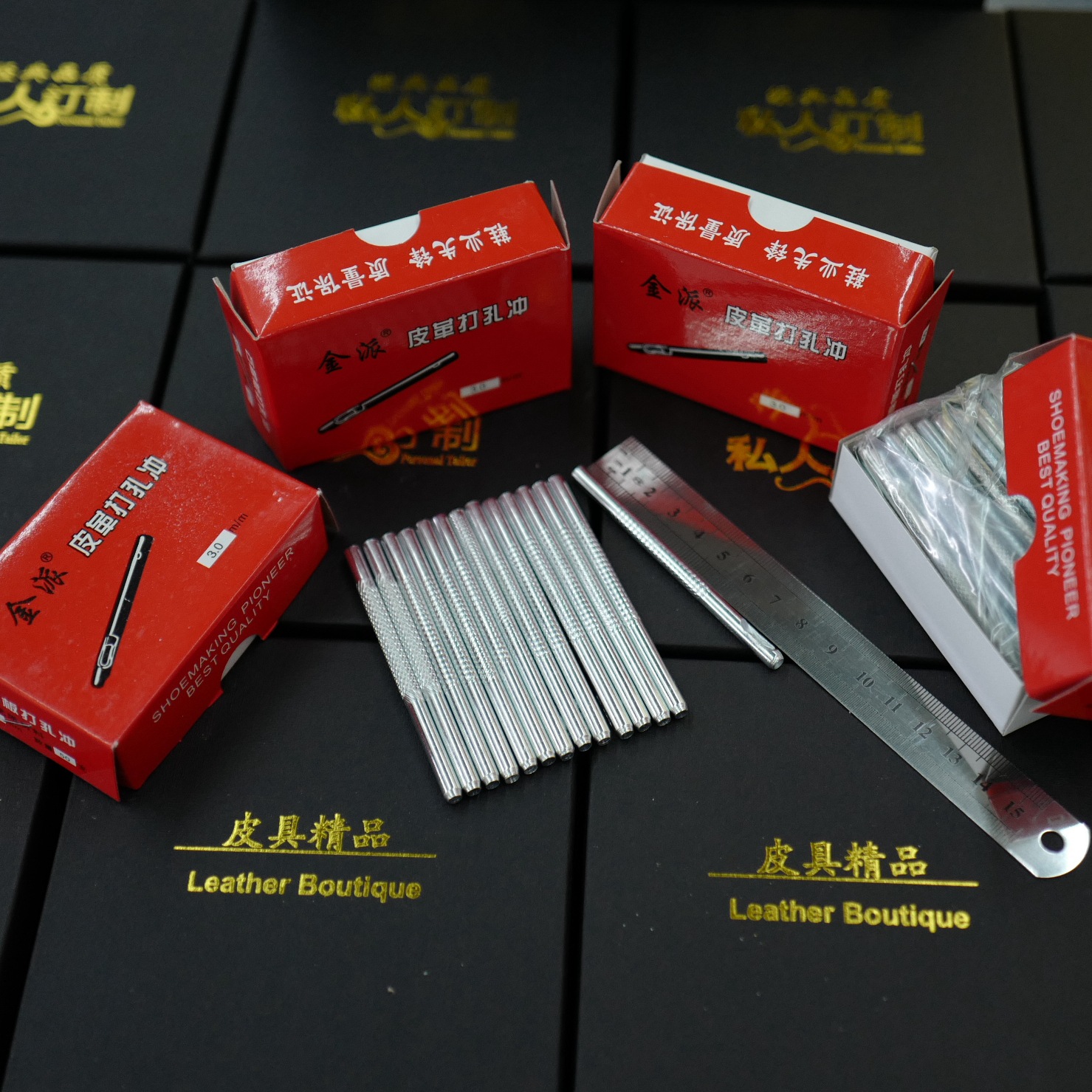 Electroplated oil-free punching punch, belt punching tool, belt punching machine, punching needle, factory direct sales, belt punching punch pic 17