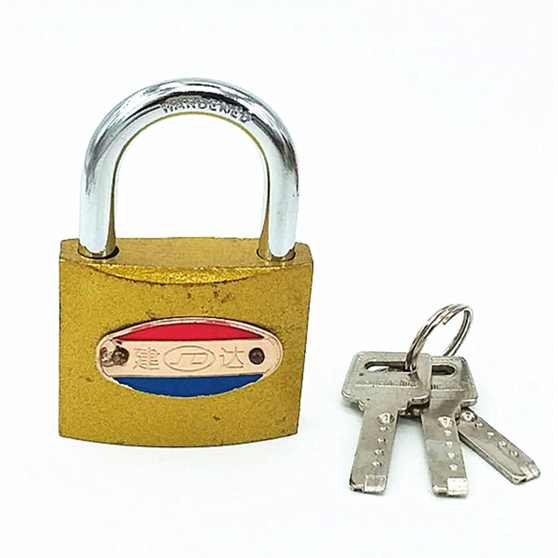 50 imitation copper padlock three keys 38 32 25 75 Student padlock door lock wholesale from 2 yuan to over 2 yuan pic 12