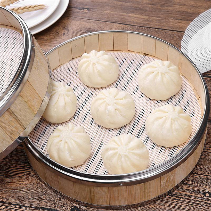 22 New silicone steamer mat, baking steamer cloth, non-stick oil drawer cloth, food-grade silicone mat, Xiaolongbao steamer mat pic 12