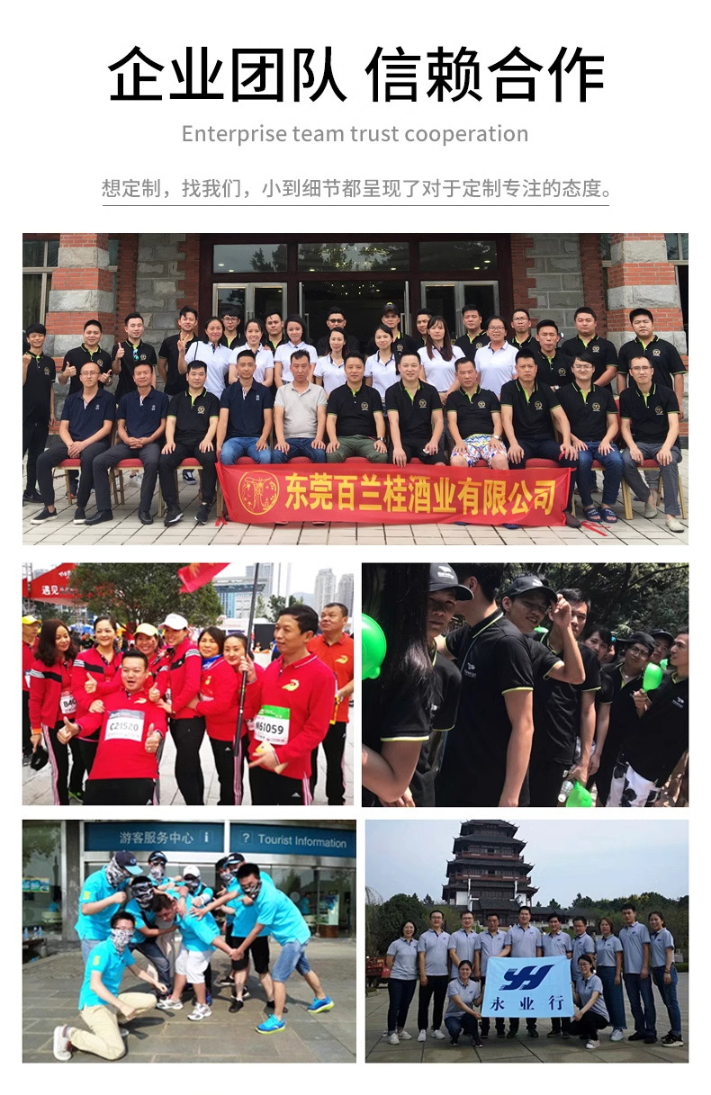高端polo衫工作服企业定制T恤印字logo刺绣订做文化短袖工衣服装详情5