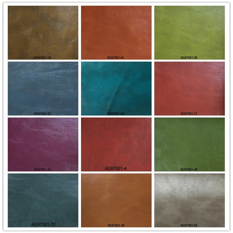 Oil-wax leather, PVC artificial leather, sofa, car seat, interior leather, soft and hard wrapping, engineering decorative leather fabric pic 2