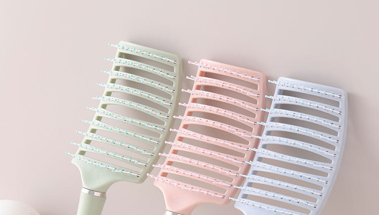 Large rib comb, curly hair comb, back-to-back voluminous styling wonder, airbag comb, long hair, curly hair massage, large bend comb pic 13