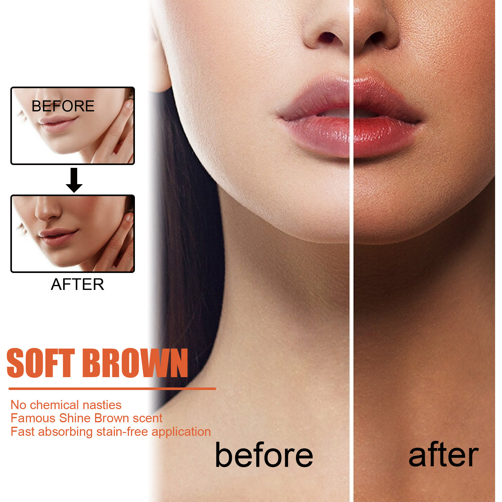 EELHOE Tanning and Post-Sun Repair Combo Wheat Skin Tone Body Tanning and Post-Sun Repair Cream Exclusively for export. Exclusively for export pic 25