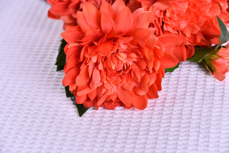 Factory direct sales of high-end artificial dahlia with realistic touch, wholesale of high-end artificial dahlia for home decoration, shopping malls and hotels pic 28