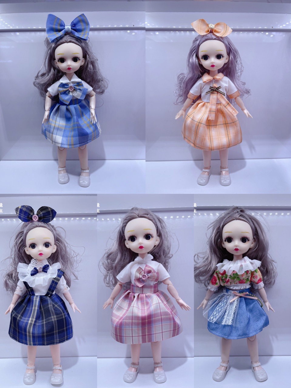 2022新12寸30cm时尚换装芭b比洋娃娃音乐智能唱歌闪灯钥匙扣娃娃详情2