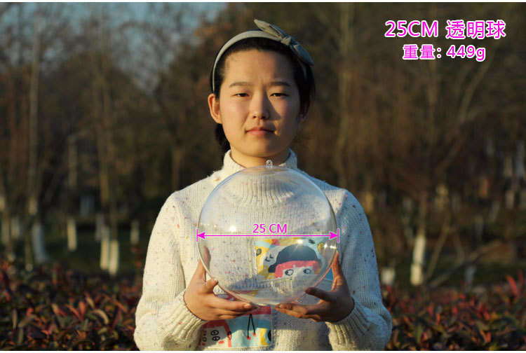 Wedding products: Large-sized festival decoration transparent plastic balls, acrylic hollow Christmas balls, transparent plastic round balls, decorative hanging balls pic 14