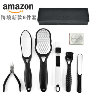 Stainless steel nail clippers, black nail clippers set, 18-piece nail clippers set, nail art tool set, beauty set pic 10