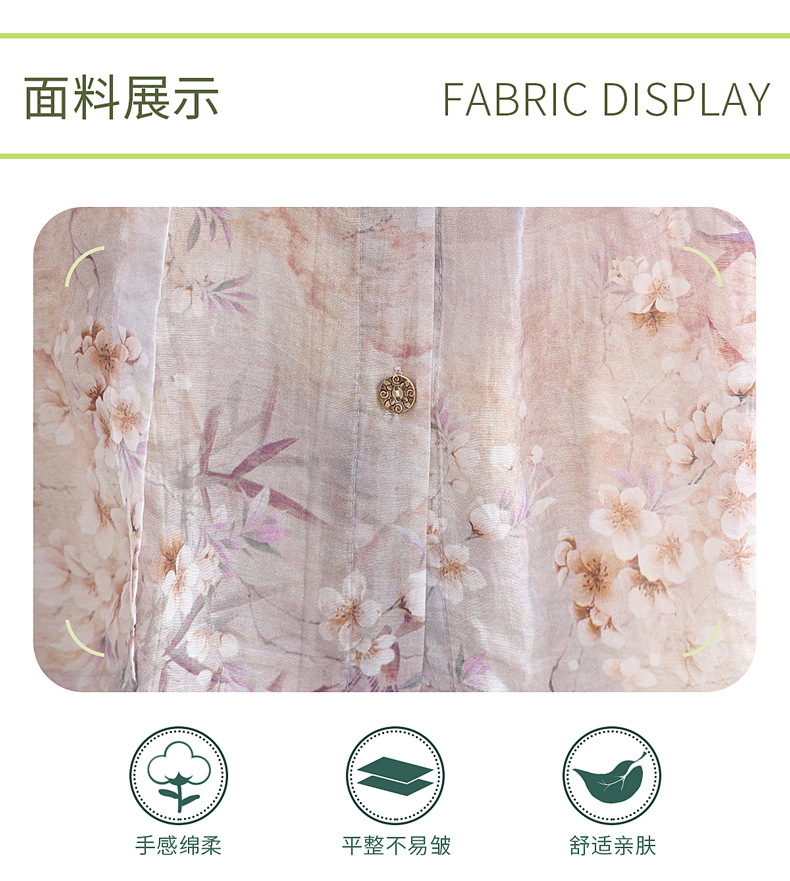 中年妈妈夏装棉麻套装洋气2024新款中老年女夏季短袖衬衫上衣薄款详情37