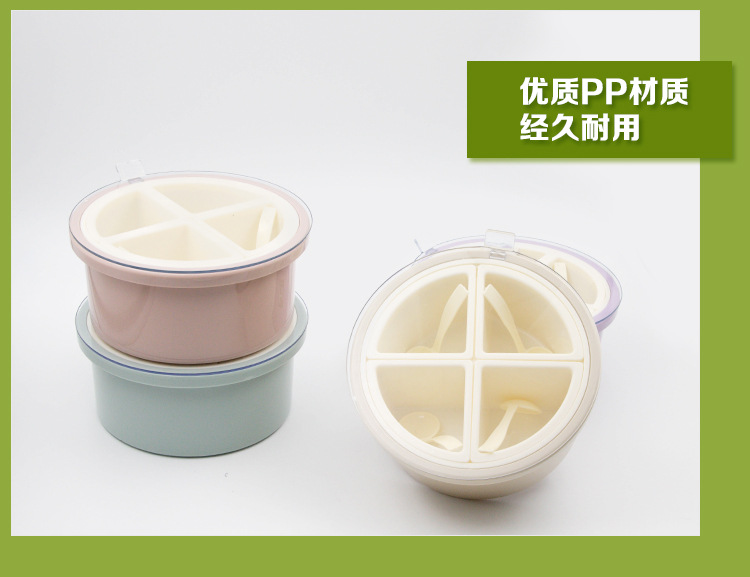 Seasoning jars, multi-style seasoning boxes, kitchen round household plastic chili jars, seasoning jars, salt jars, condiments pic 1