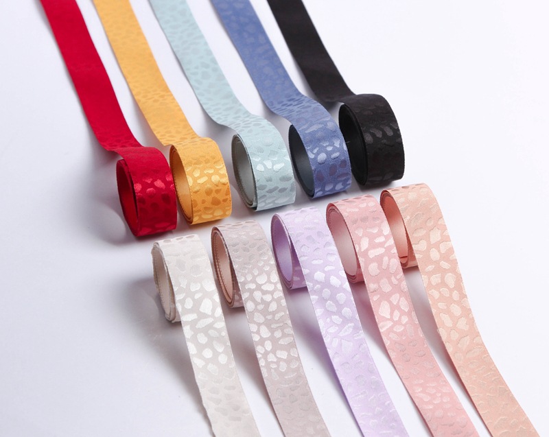 Korean version leopard print embroidered jacquard webbing diy bow hair accessory gift floral packaging pet brooch chest strap pic 8