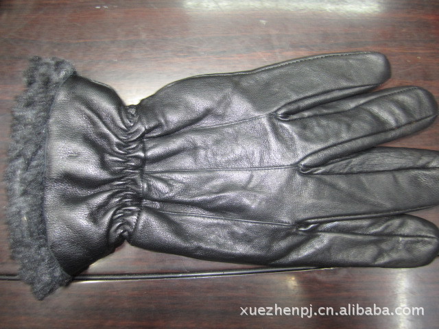 Cross-border genuine leather gloves for men, cyclists, students, Korean version, warm, fleece, thickened cotton, waterproof for driving and riding electric bikes pic 17