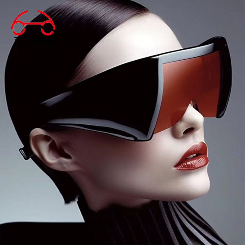 两个圈 个性时尚太阳眼镜欧美穿搭街拍节日派对墨镜T1068详情4