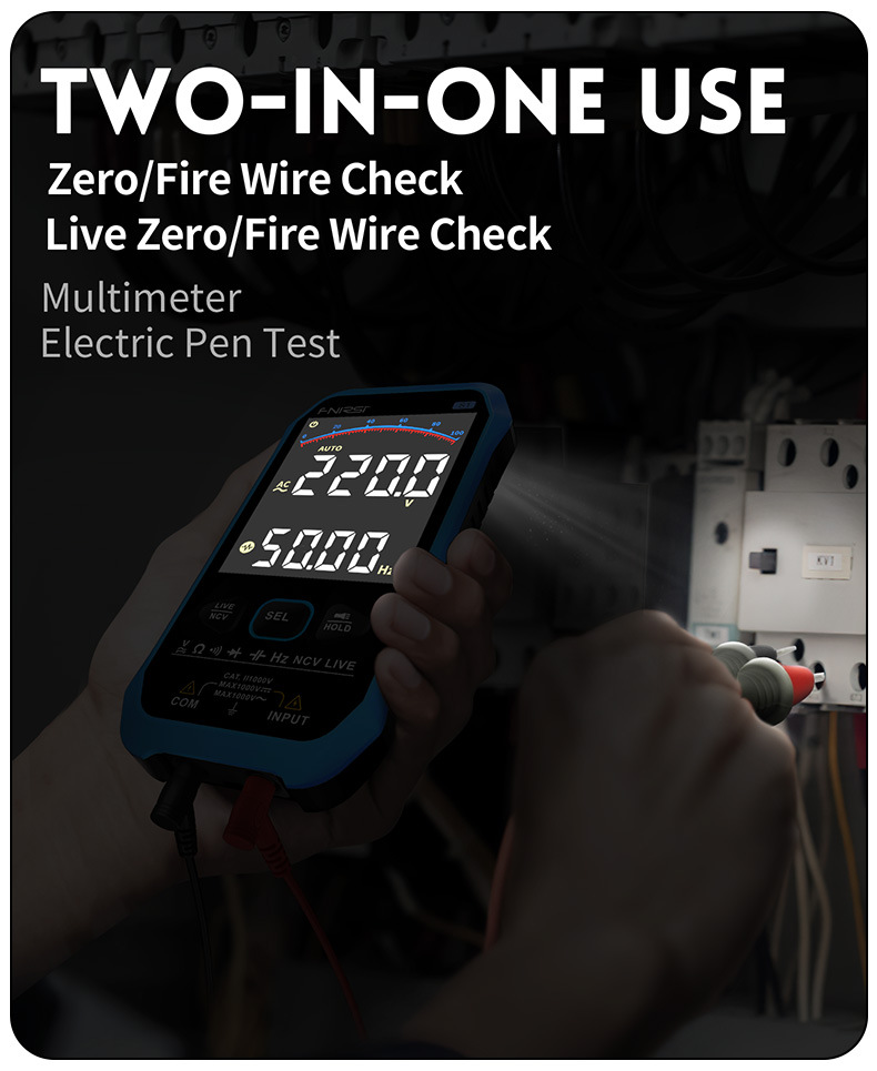 S1 multimeter digital high-precision fully automatic portable ultra-thin anti-burning digital display multimeter, electrician pic 18