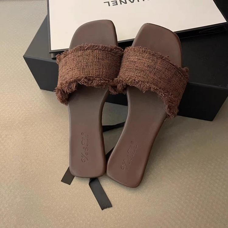 Fairy-like summer retro style, cross-belt Roman shoes, beach shoes, soft-soled open-toe one-shoulder strap sandals for women pic 5