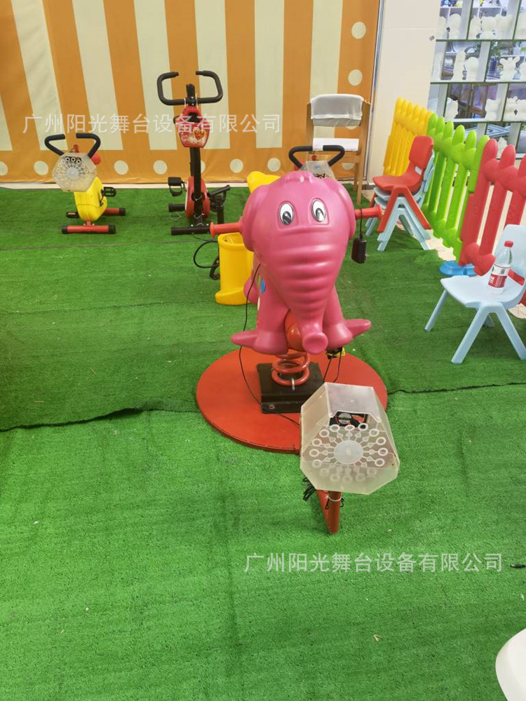 跨境热销低压直流12V透明带灯发光儿童单车泡泡机 节日派对婚庆典礼草坪活动氛围渲染闪光摩天轮 泡泡机详情14